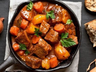 Пазл «Мясо на сковороде»