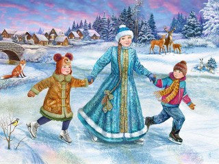 Пазл «На катке»