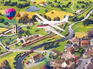 Пазл «Над городом»