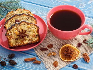 Пазл «Кофе с куличом»