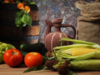 Пазл «Натюрморт с кукурузой»
