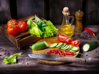 Пазл «Натюрморт с овощами»