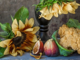 Пазл «Натюрморт с подсолнухами»