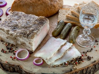 Пазл «Натюрморт с салом»