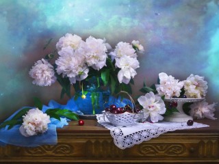 Пазл «Натюрморт с цветами»