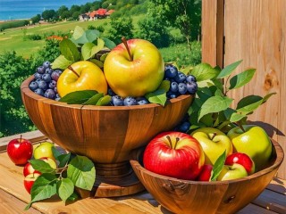 Пазл «Натюрморт с яблоками»