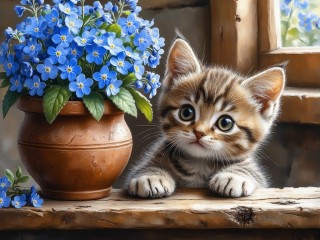 Пазл «Незабудки»