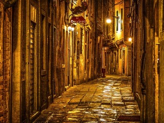 Пазл «Ночная улица»