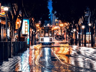 Пазл «Ночной трамвай»