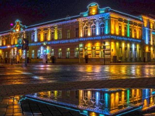 Пазл «Ночью после дождя»