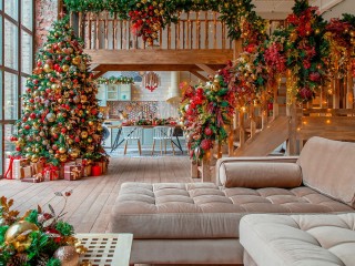 Пазл «Новогодний интерьер»