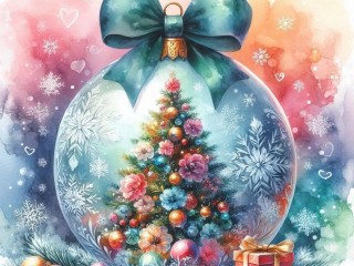 Пазл «Новогодний шарик»