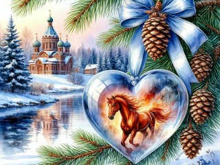 Пазл «Огненная лошадь»