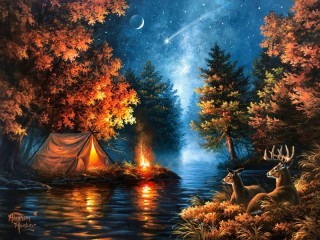 Пазл «Осенняя ночь»