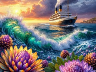 Пазл «Пароход»