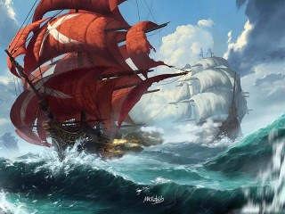 Пазл «Парусники»