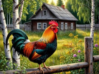 Пазл «Петух»