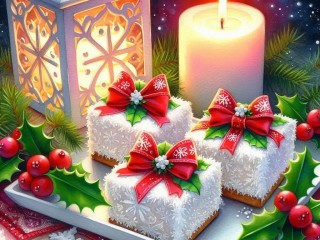 Пазл «Пирожное с кокосом»