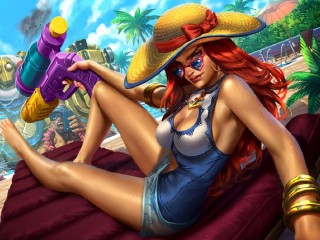 Пазл «Пляжная Мисс Фортуна»