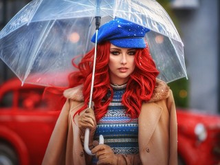 Пазл «Прозрачный зонт»