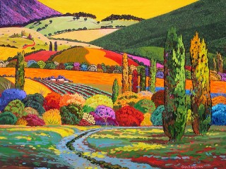 Пазл «Пёстрый пейзаж»