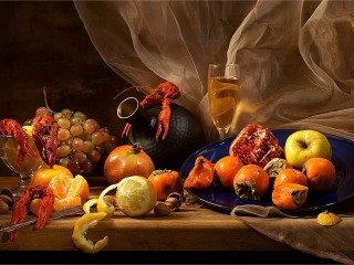 Пазл «Раки и фрукты»