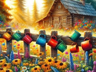 Пазл «Разноцветные кружки»