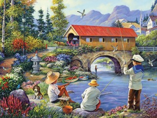 Пазл «Рыбачки»