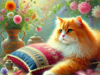 Пазл «Рыжий кот»