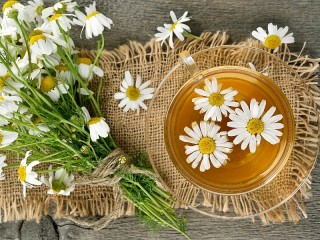 Пазл «Ромашка и чай»