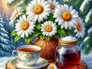 Пазл «Ромашковый чай»