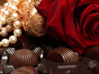 Пазл «Роза в шоколаде»