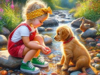 Пазл «Ручей»