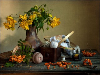 Пазл «Рябиновые бусы»