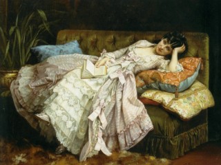 Пазл «С любимой книгой»