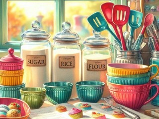 Пазл «Сахар, рис, мука»