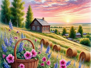 Пазл «Сено»