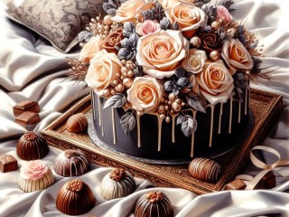 Пазл «Шоколадный торт»