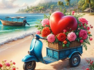 Пазл «Скутер»