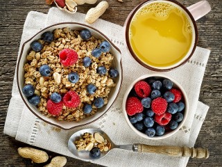 Пазл «Сок и мюсли»