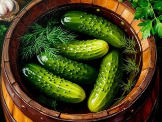 Пазл «Соленые огурчики»