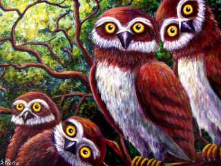 Пазл «Совушки»