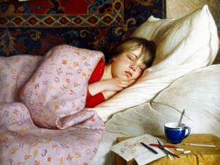 Пазл «Спящая девочка»