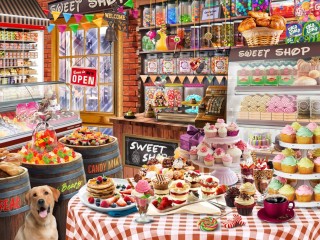 Пазл «Среди сладостей»