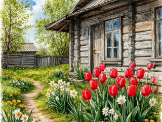 Пазл «Старый дом»