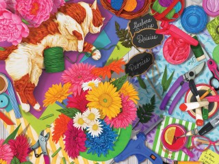 Пазл «Стол флориста»