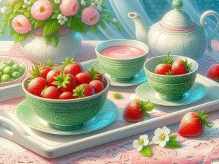Пазл «Свежая клубника»