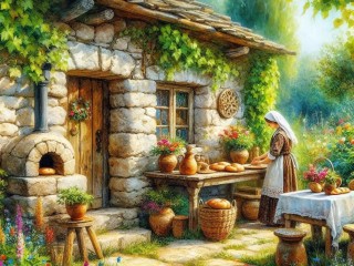 Пазл «Свежий хлеб»