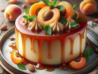 Пазл «Торт с абрикосами»