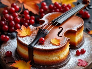 Пазл «Торт скрипка»